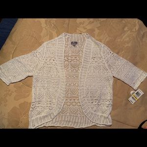 white little cardigan